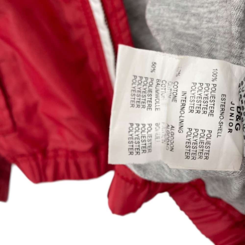 Dolce & Gabbana Toddler Boys Red Zip Up Track Jacket - Picture 7 of 12